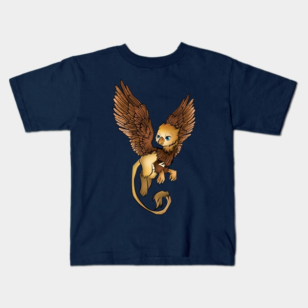 Avalina the Griffin Kids T-Shirt by drylworks